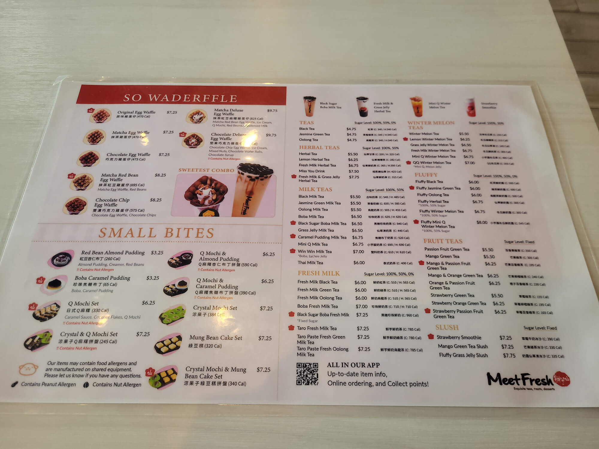 meet fresh kay menu